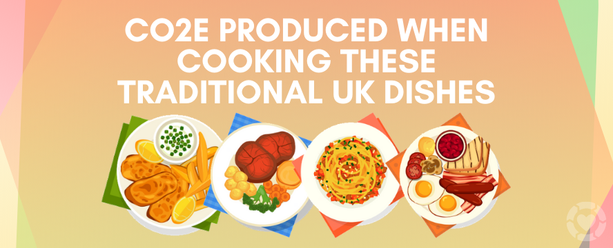 CO2e produced when cooking these traditional UK dishes | ecogreenlove