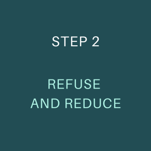 Step 2: Refuse and Reduce @bettergreendesign